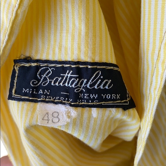 MENS BATTAGLIA BEVERLY HILLS REVERSIBLE YELLOW JACKET SIZE 48💛🧥